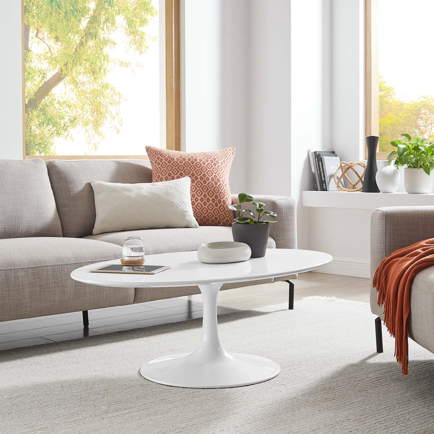 Table basse ovale Lippa 42"