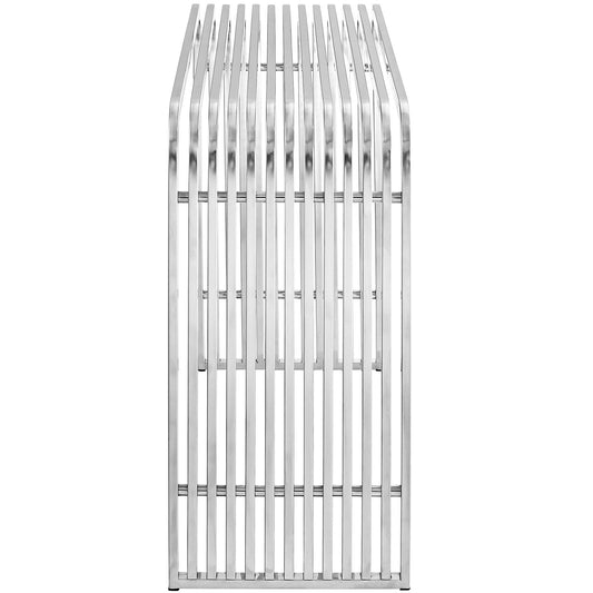 Table console en acier inoxydable Pipe