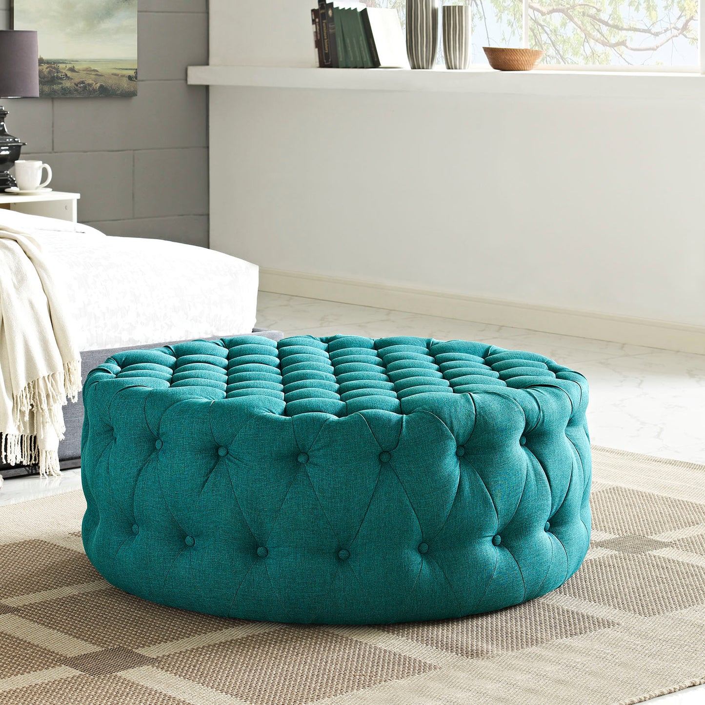 Pouf en tissu rembourré Amour