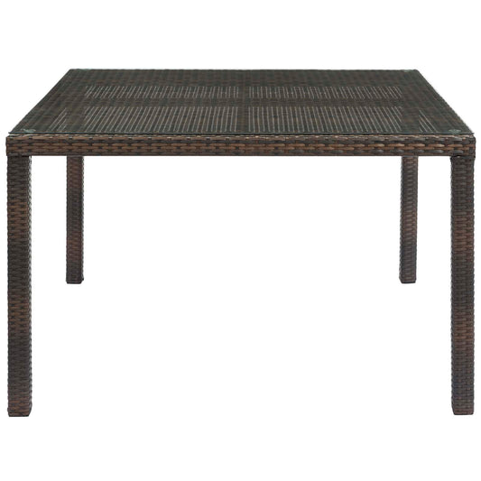 Mesa de comedor de ratán y mimbre para exteriores de 47" Conduit de Modway