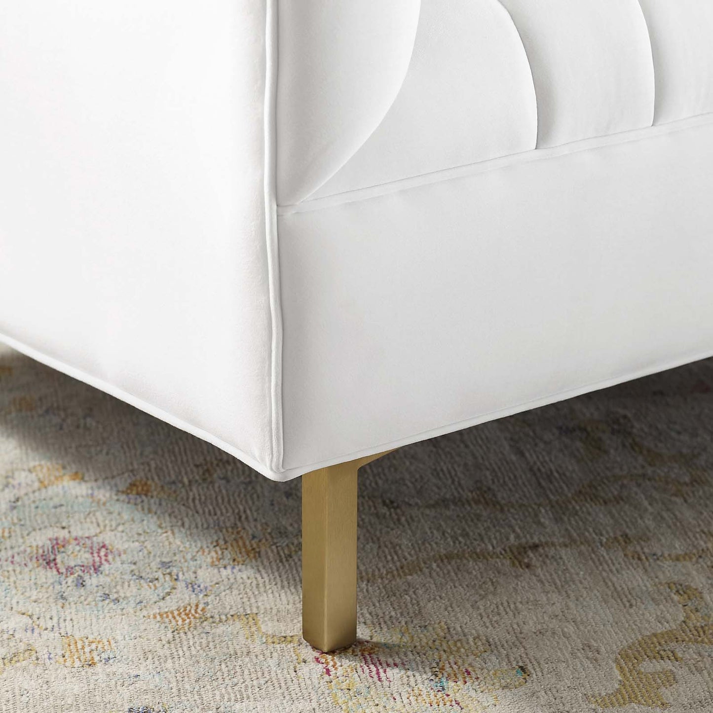 Sillón de terciopelo con mechones Shift Channel de Modway