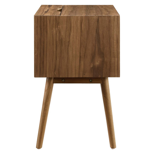 Mesita de noche Ember Wood con puertos USB de Modway