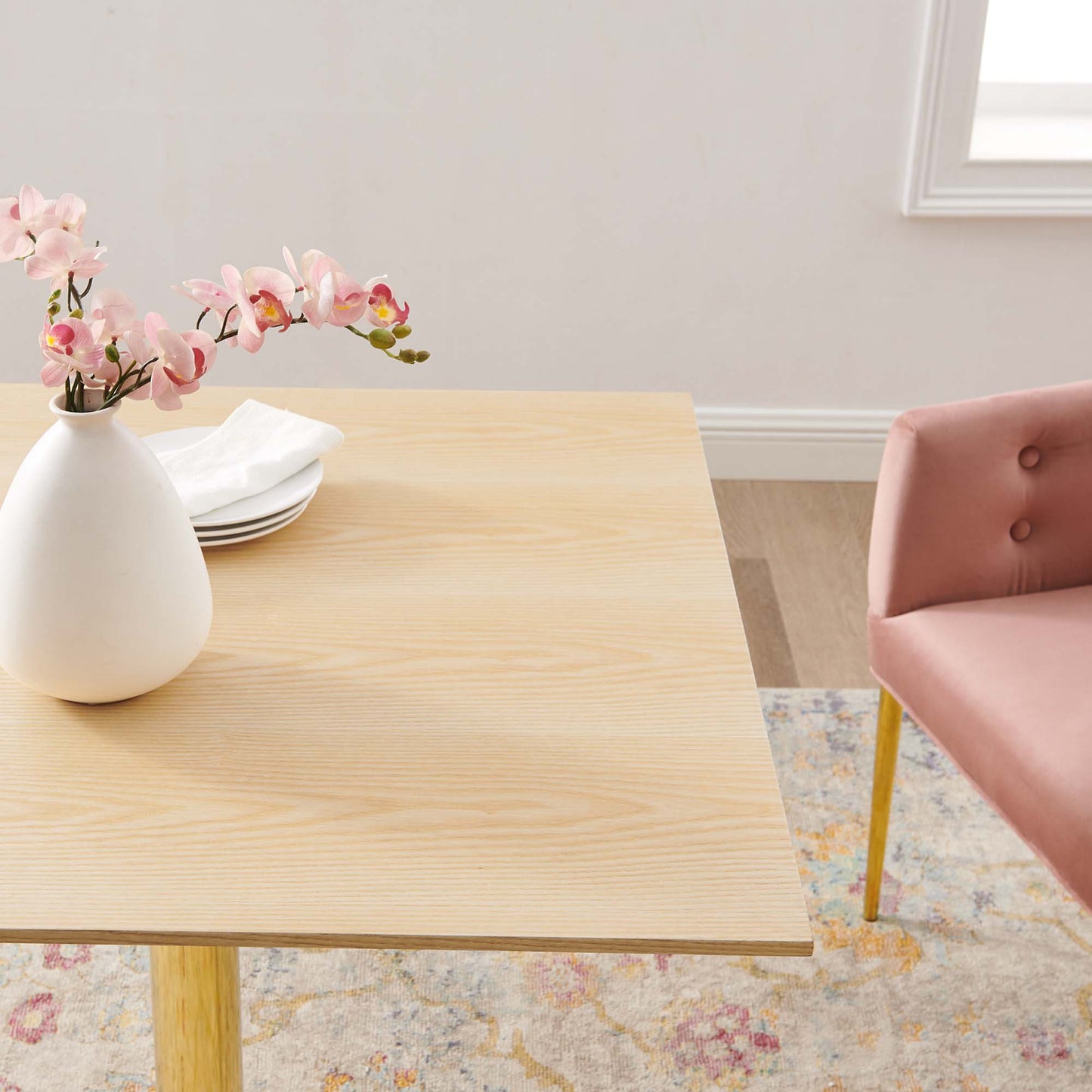 Mesa de comedor cuadrada Verne de 35" de Modway