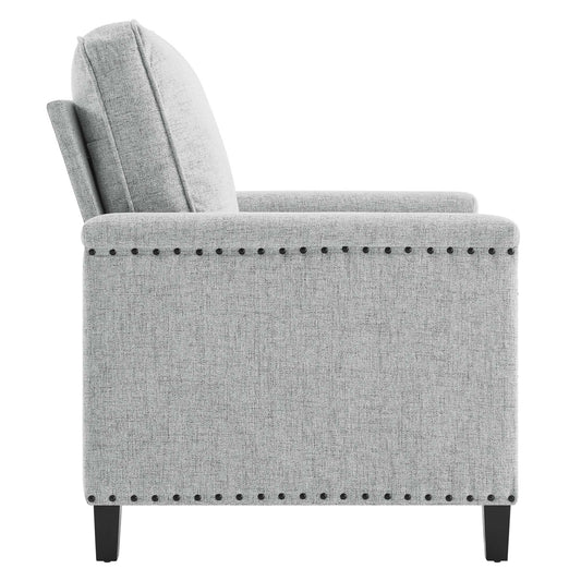 Fauteuil en tissu rembourré Ashton