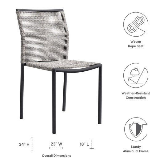 Ensemble de 2 chaises de patio d'extérieur Serenity