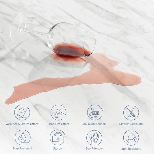 Mesa de comedor redonda de mármol artificial Gallant de 50" de Modway