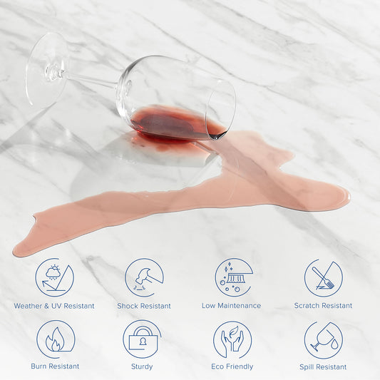 Mesa de comedor redonda de mármol artificial Gallant de 36" de Modway