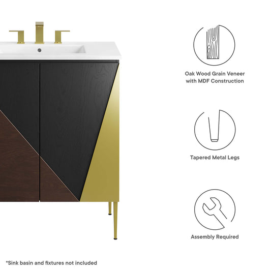 Meuble-lavabo Alchemist de 76 cm (30 po) (lavabo non inclus)