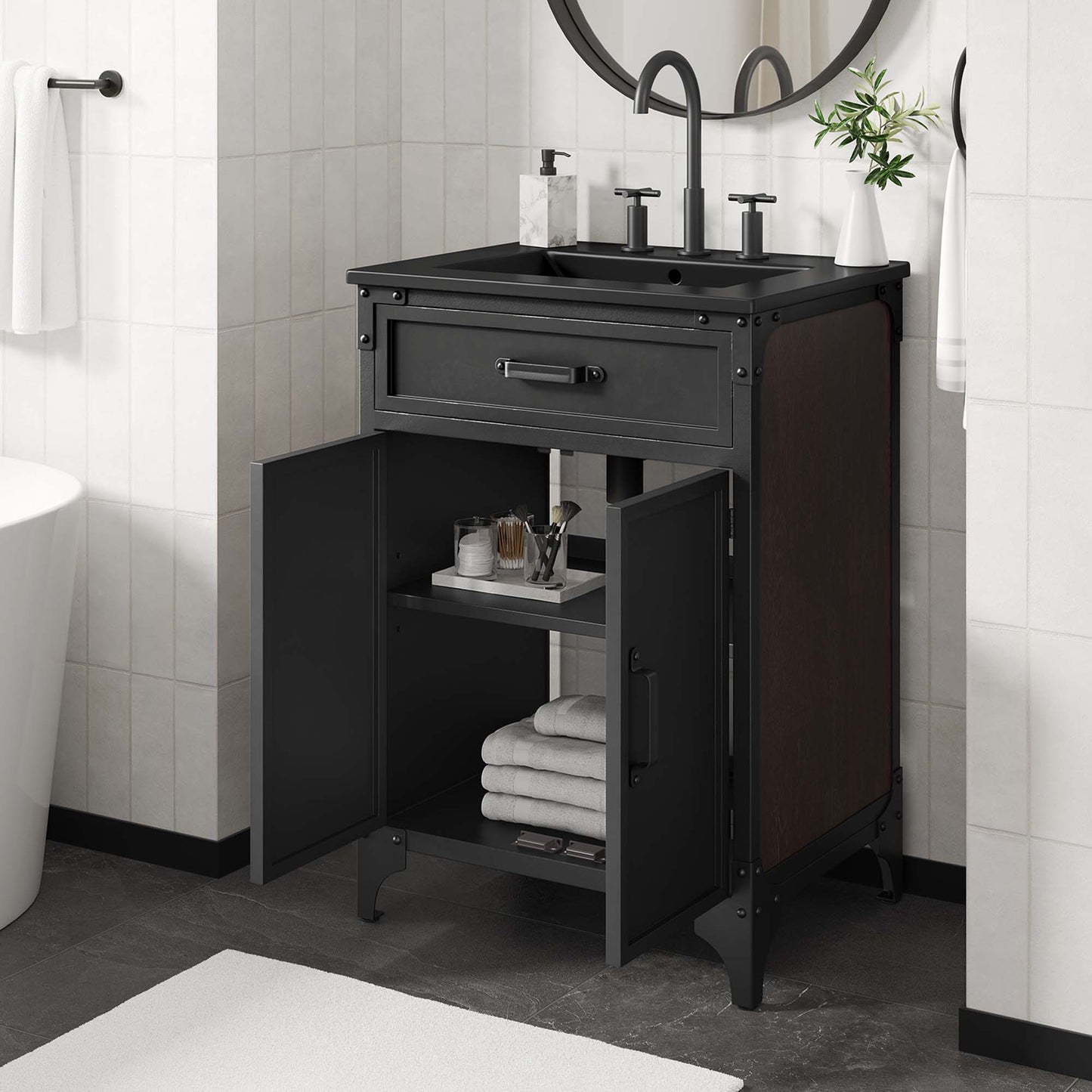 Tocador de baño Steamforge de 24" de Modway