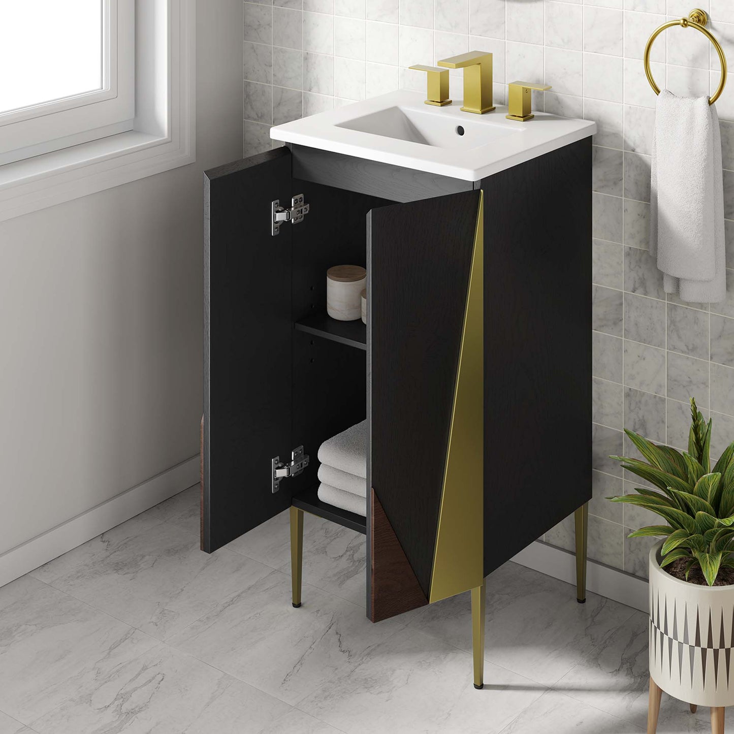 Mueble de baño Alchemist de 18" de Modway