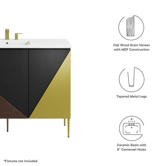 Meuble-lavabo simple Alchemist de 48 po