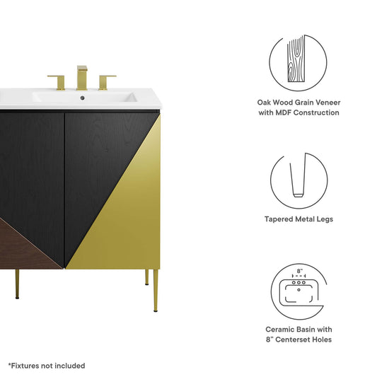 Meuble-lavabo double Alchemist de 48 po