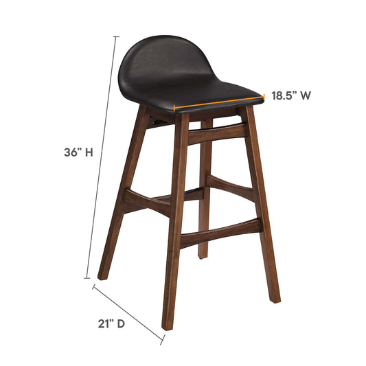 Juno Wood Bar Stool Set of 2