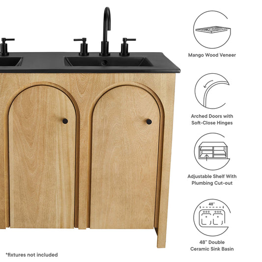 Meuble-lavabo double Appia de 48 po