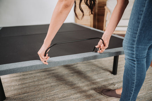 OS4 Black and Grey Queen Adjustable Bed Base With Head and Foot Position Adjustments