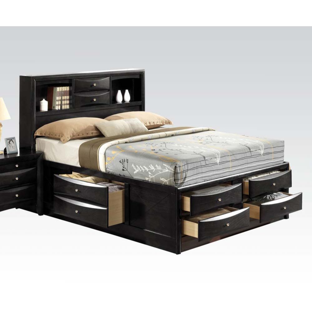 ACME Ireland Eastern King Bed in Black 21606EK