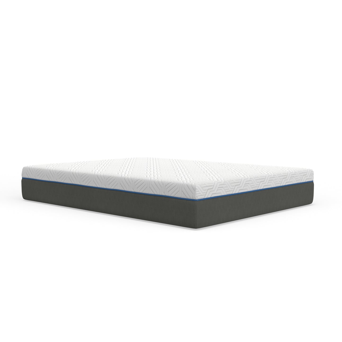 12" Lavender Firm Gel Memory Foam Mattress with Edge Support and Air Grid Cal King