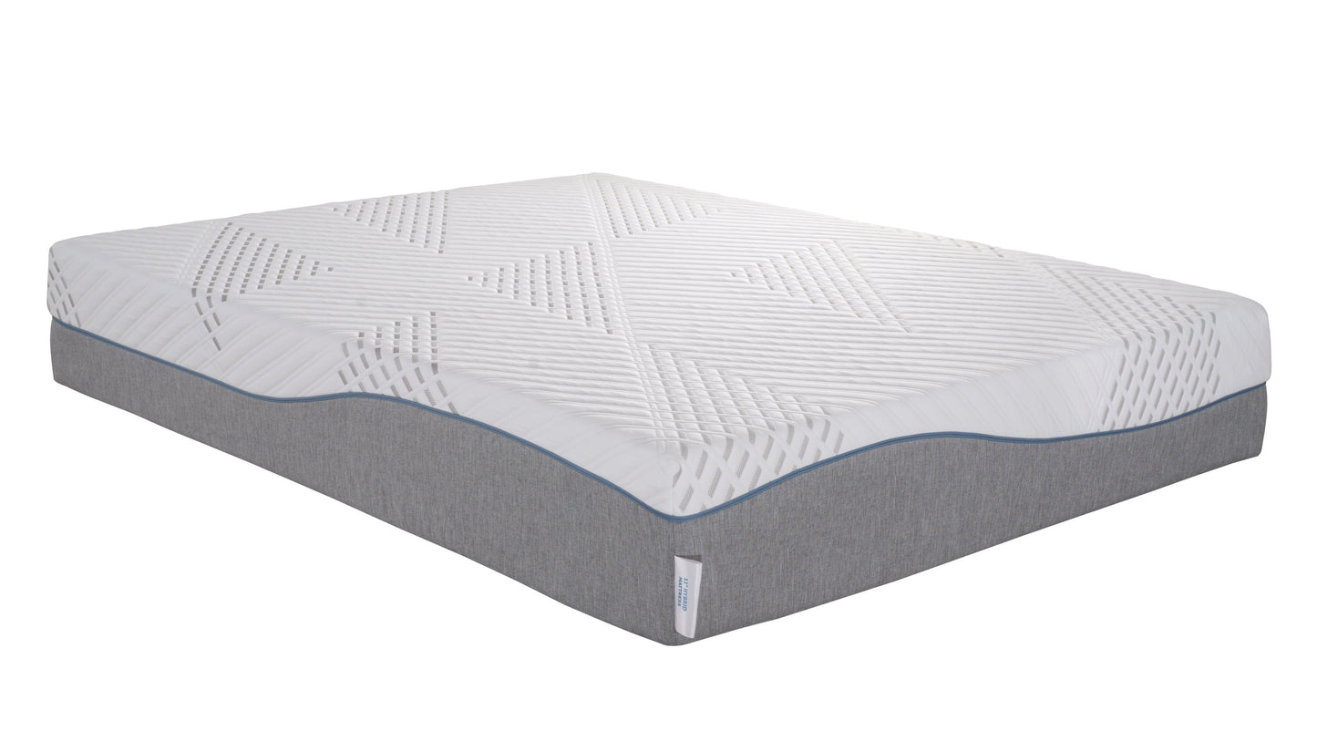 CALIFORNIA KING SIZE- Hopewell 12" Medium Cooling Gel Memory Edge Support Pocket Spring Removable Cover Hybrid Mattress