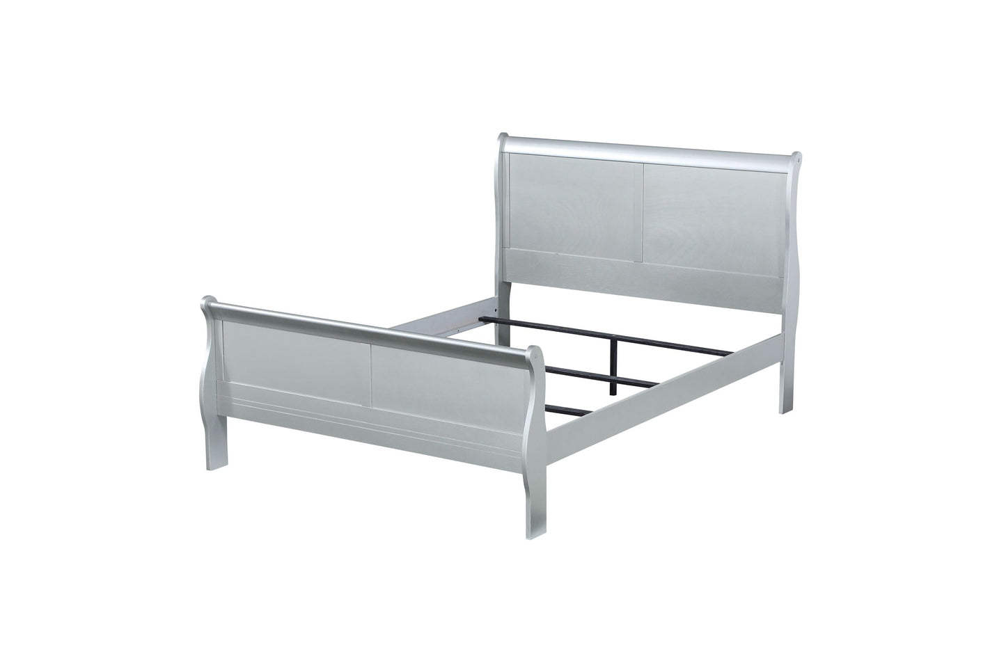 ACME Louis Philippe Eastern King Bed in Platinum 26727EK