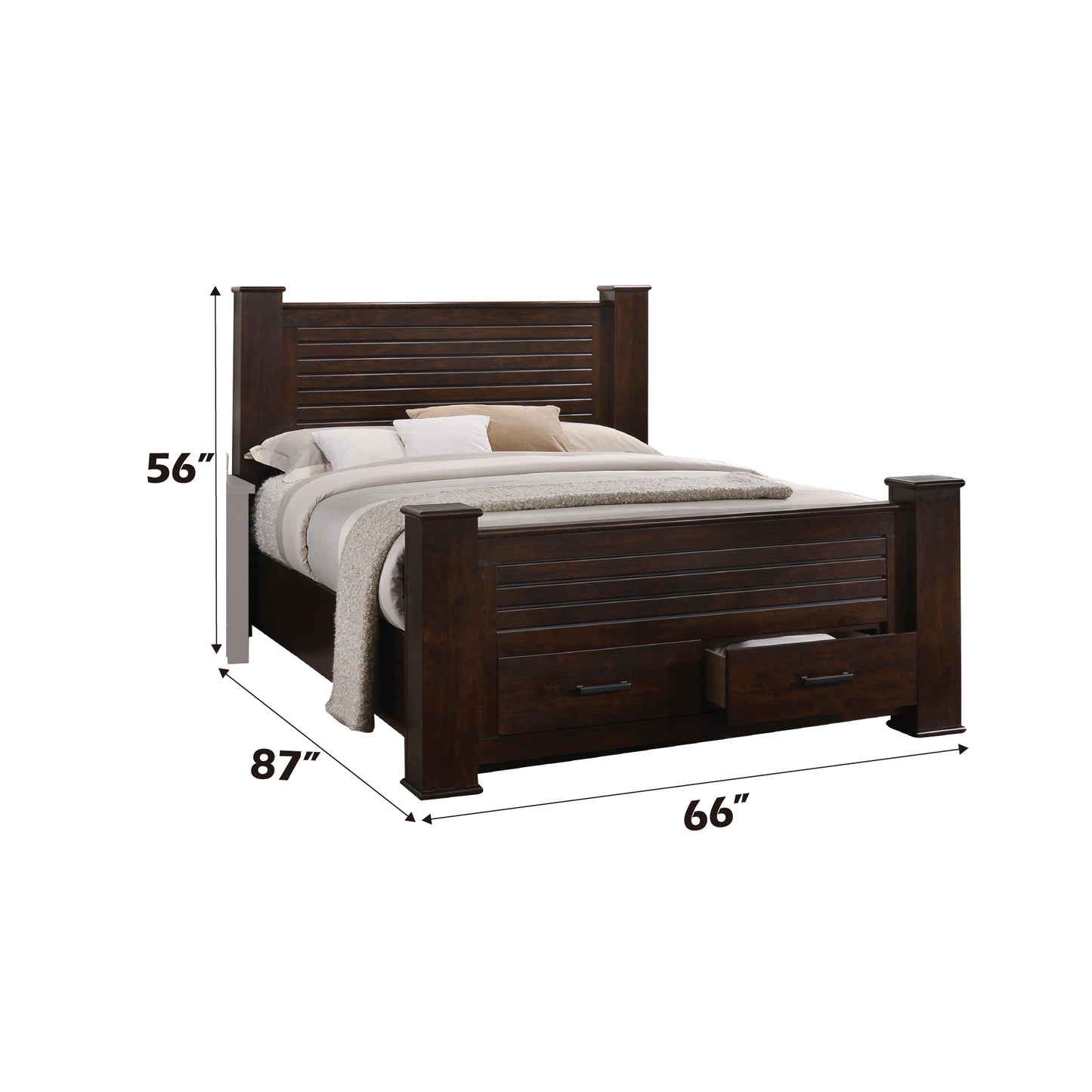 ACME Panang Queen Bed in Mahogany 23370Q