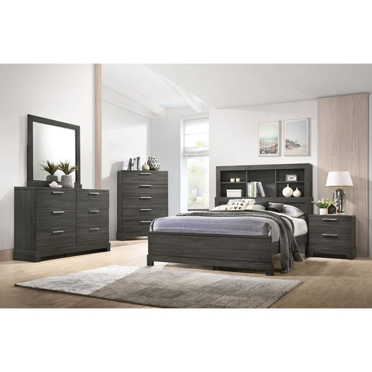 ACME Lantha Queen Bed in Gray Oak 22030Q