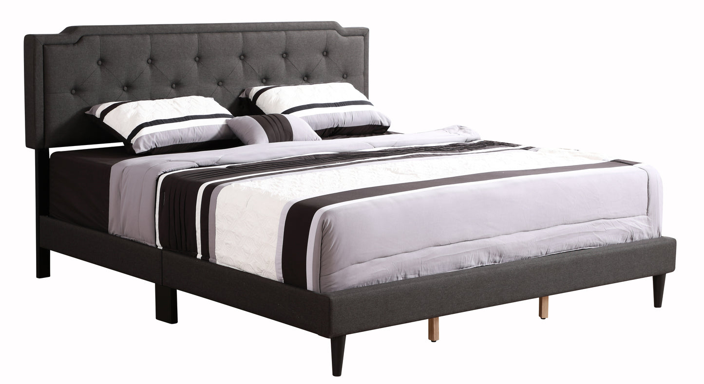 Sleek Black Casual Bed For Modern Living