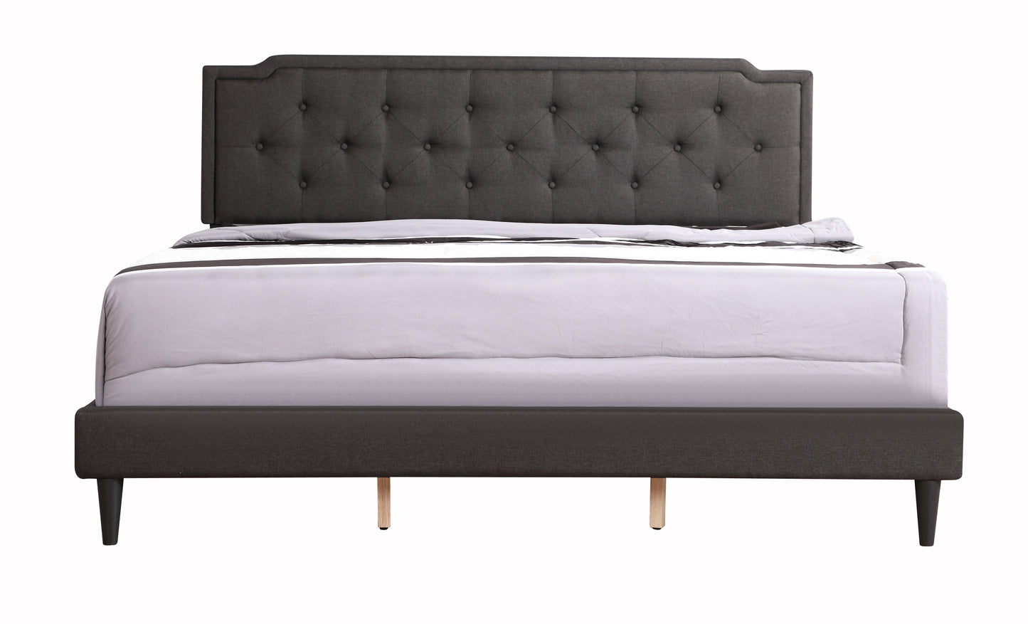 Sleek Black Casual Bed For Modern Living