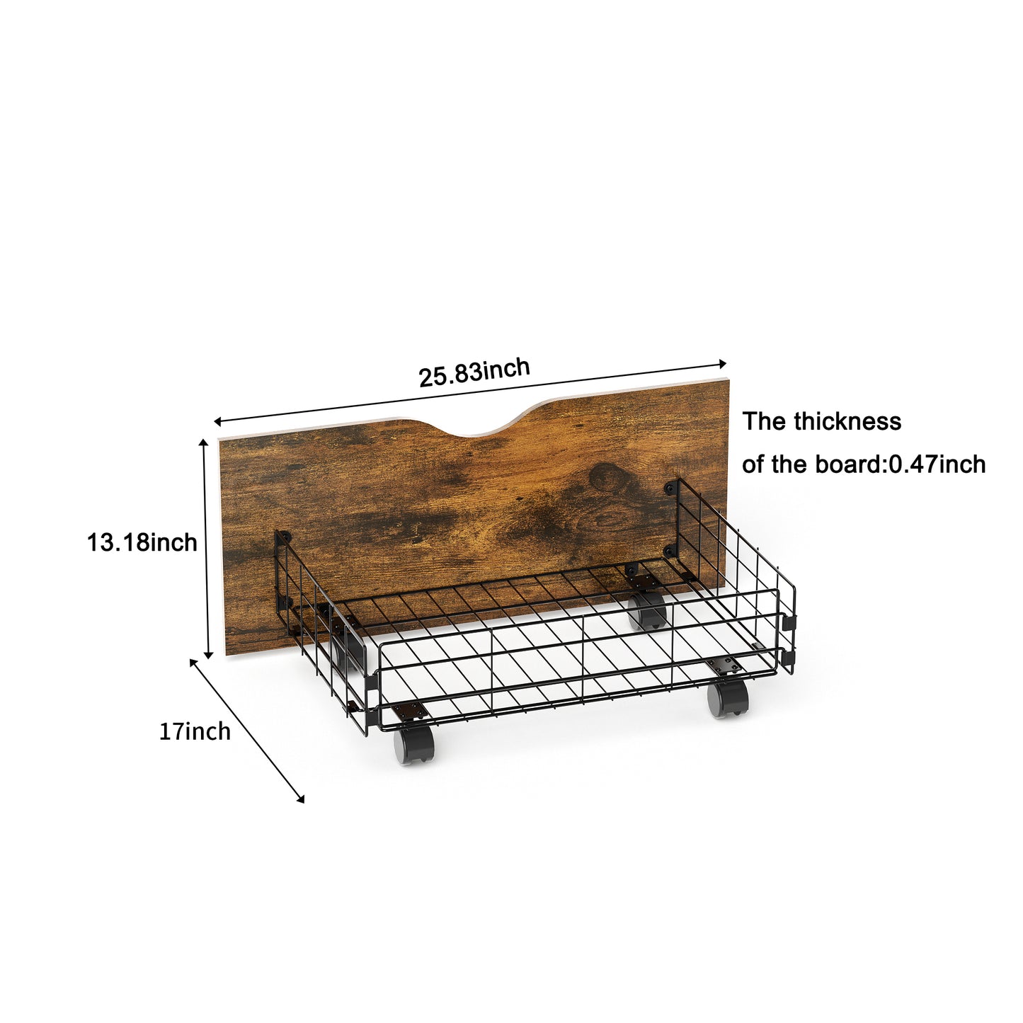 Full Size Metal Bed Frame with Drawer, Black Heavy Duty Mattress Foundation with Steel Slat Support, Noise Free,81.73"L x 54.13"W x 38.96"H