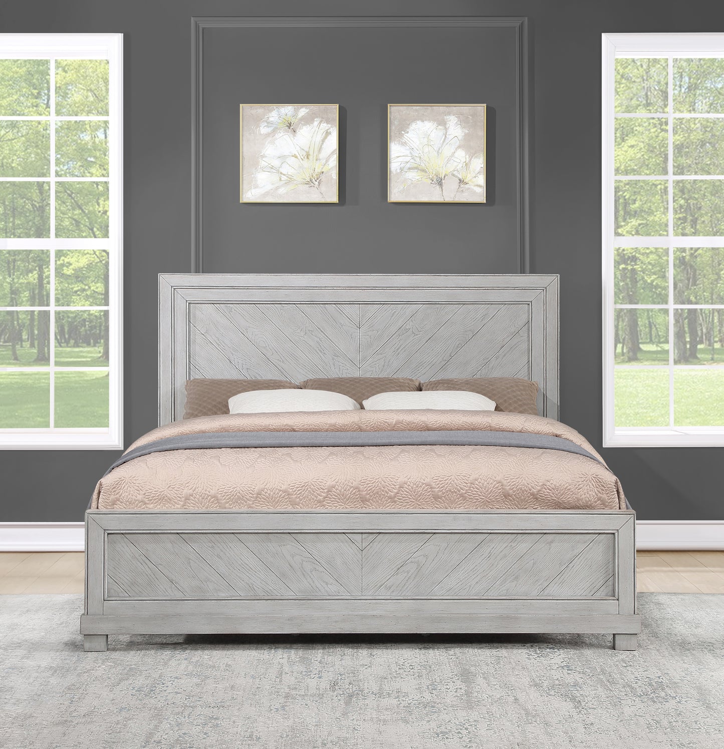 Montana - King Bed - Gray