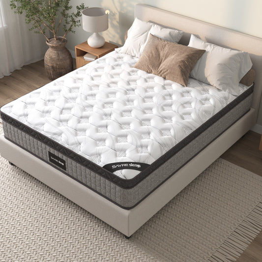 Assembled in USA -  High Quality 10" Twin Diamond Innerspring Hybrid and Cooling Gel Memory Foam Mattress, Pressure Relief, and Motion Isolation, CertiPUR-US and Oeko TEX Certified