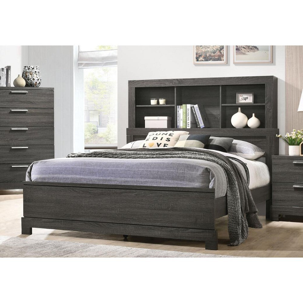 ACME Lantha Queen Bed in Gray Oak 22030Q