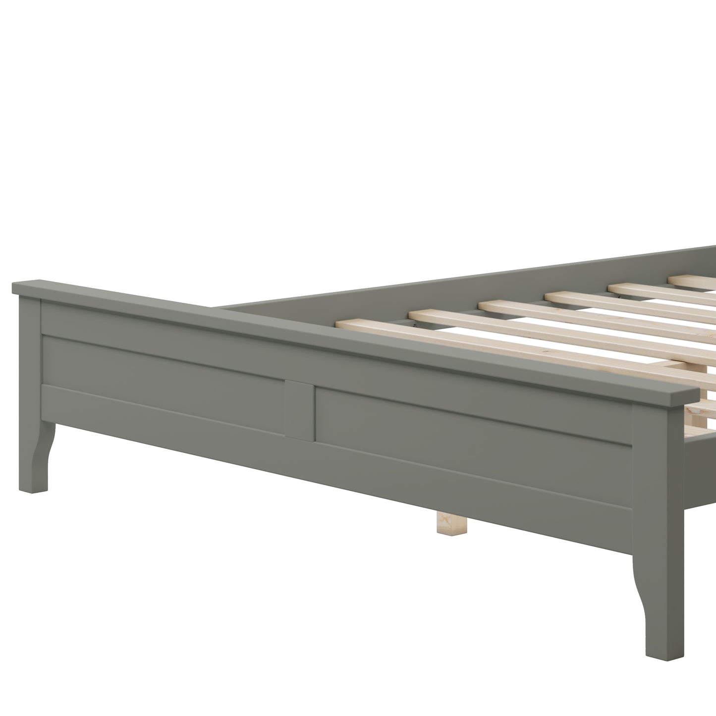 Modern Gray Solid Wood Full Platform Bed(old sku:WF283524AAE)