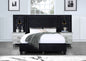 ACME Damazy Eastern King Bed, Black Velvet BD00974EK