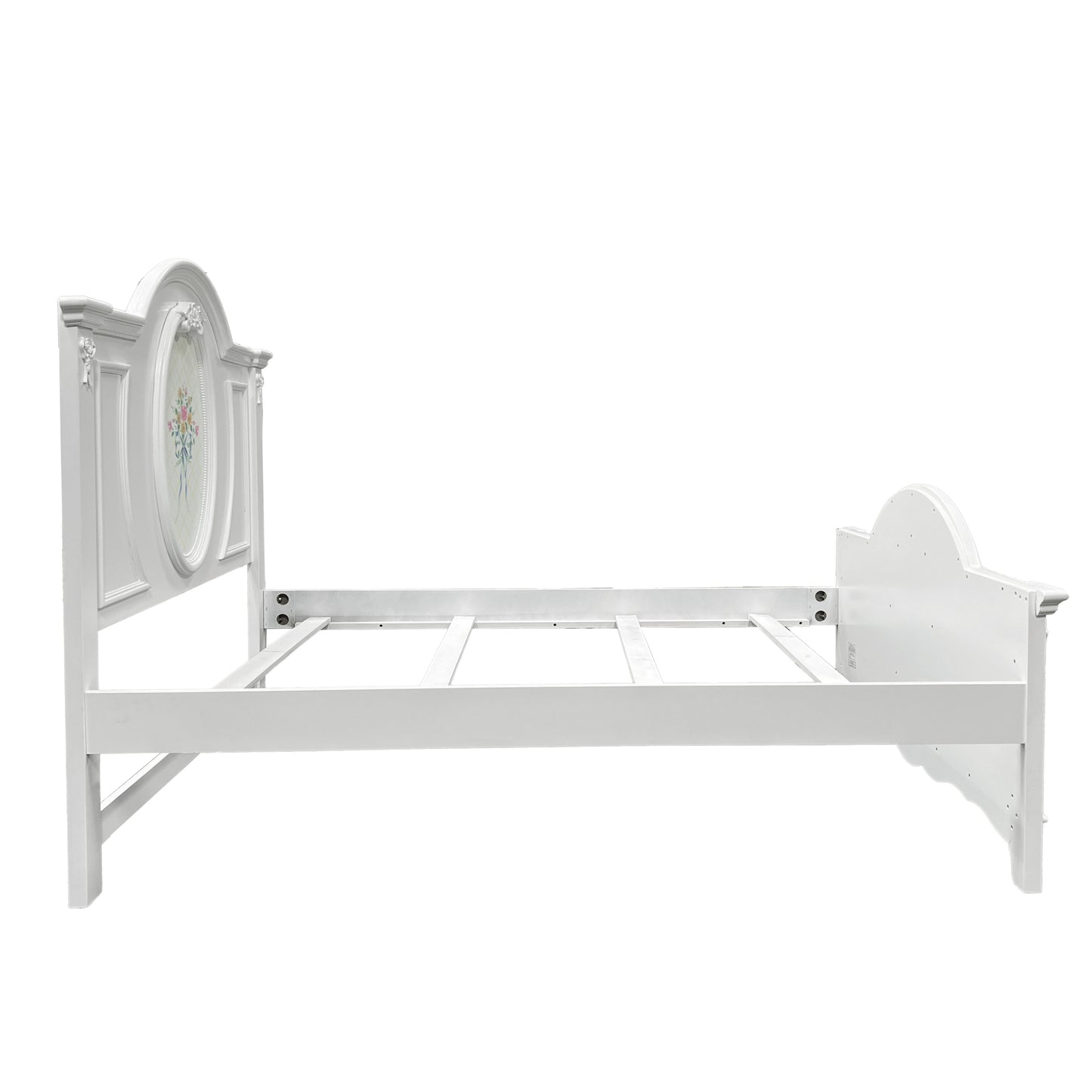 ACME Flora Full Bed , White Finish BD01644F