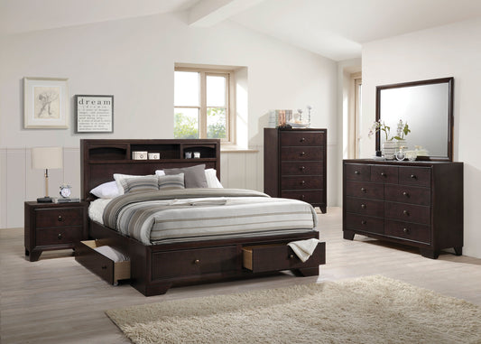 ACME Madison II Eastern King Bed in Espresso 19557EK