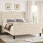 LIFT UP VELVET BEIGE  KING  SIZE BED