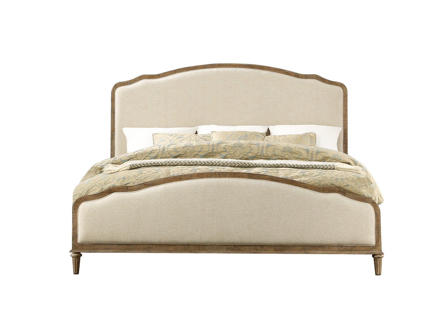 Wallace & Bay Ludin Brown Queen Upholstered Bed