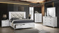 Modern Style King 5PC  Bedroom Set with LED Accents & V-Shaped handles