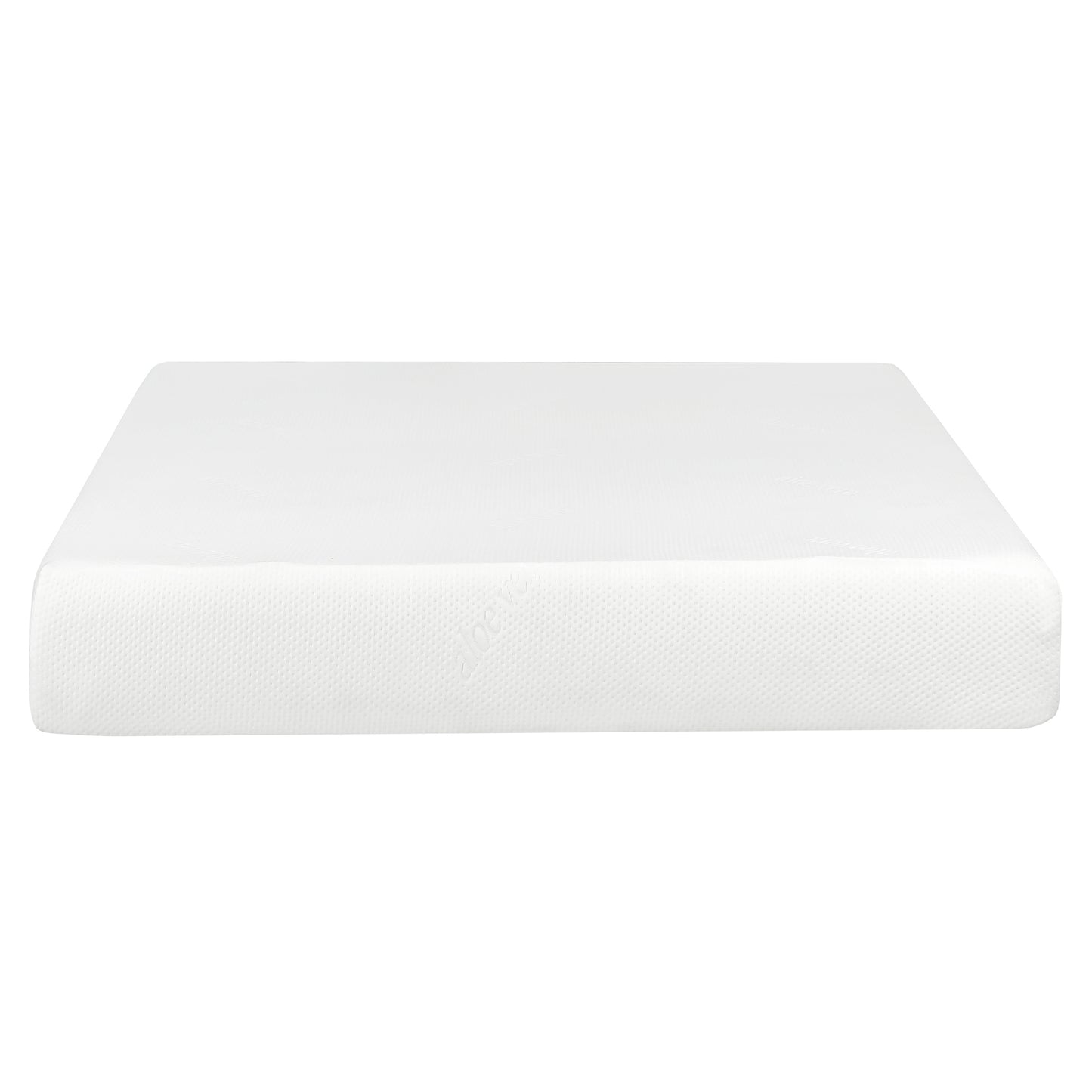 Super Plush 10 in. Medium Gel Memory Foam Mattress for California King Size Bed in a Box with Breathable White Aloe Vera Cover