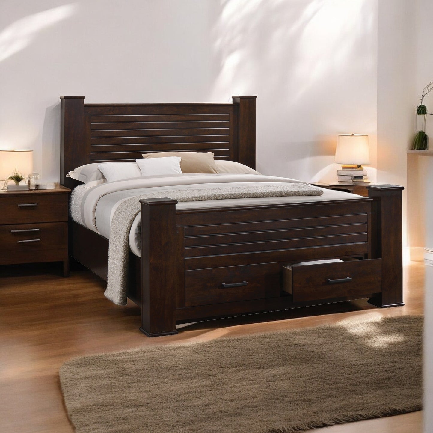 ACME Panang Queen Bed in Mahogany 23370Q