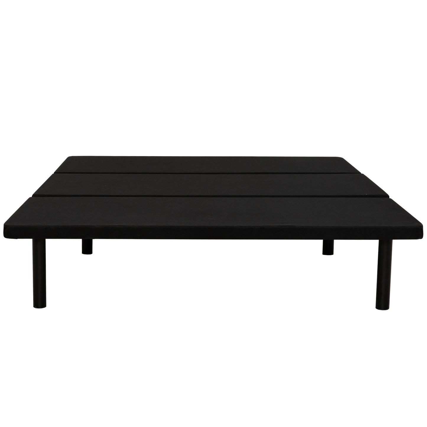 Upholstered Full Size Platform Bed Frame for Bedrooms, Guest Rooms, apartments, or dorms, Space Saving, Black