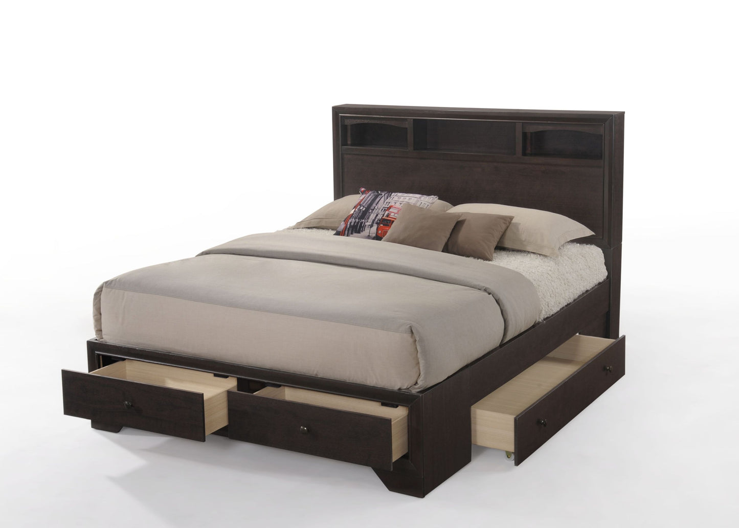 ACME Madison II Eastern King Bed in Espresso 19557EK