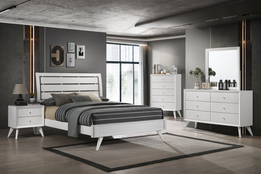 ACME Cerys Eastern King Bed, White Finish BD01557EK