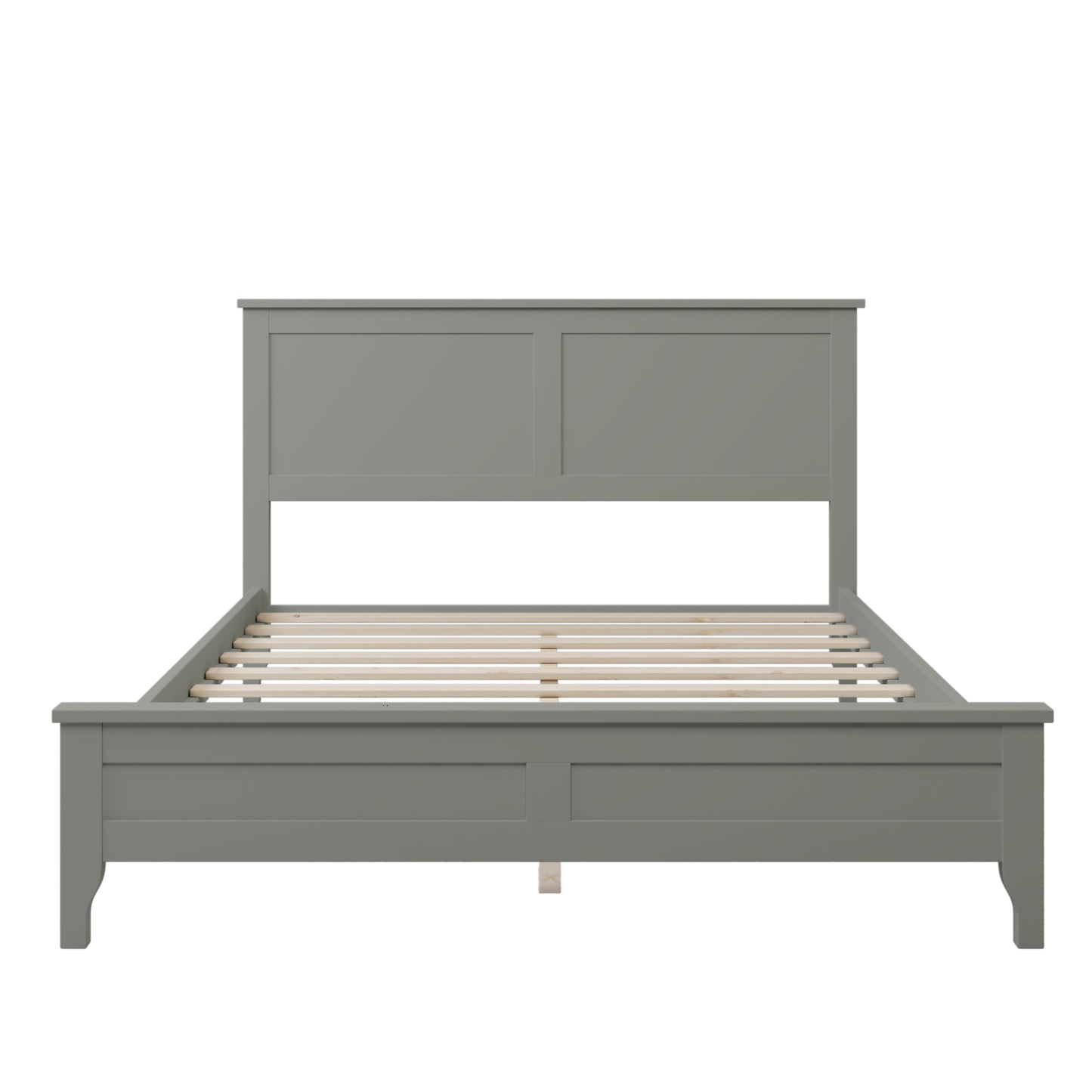 Modern Gray Solid Wood Full Platform Bed(old sku:WF283524AAE)