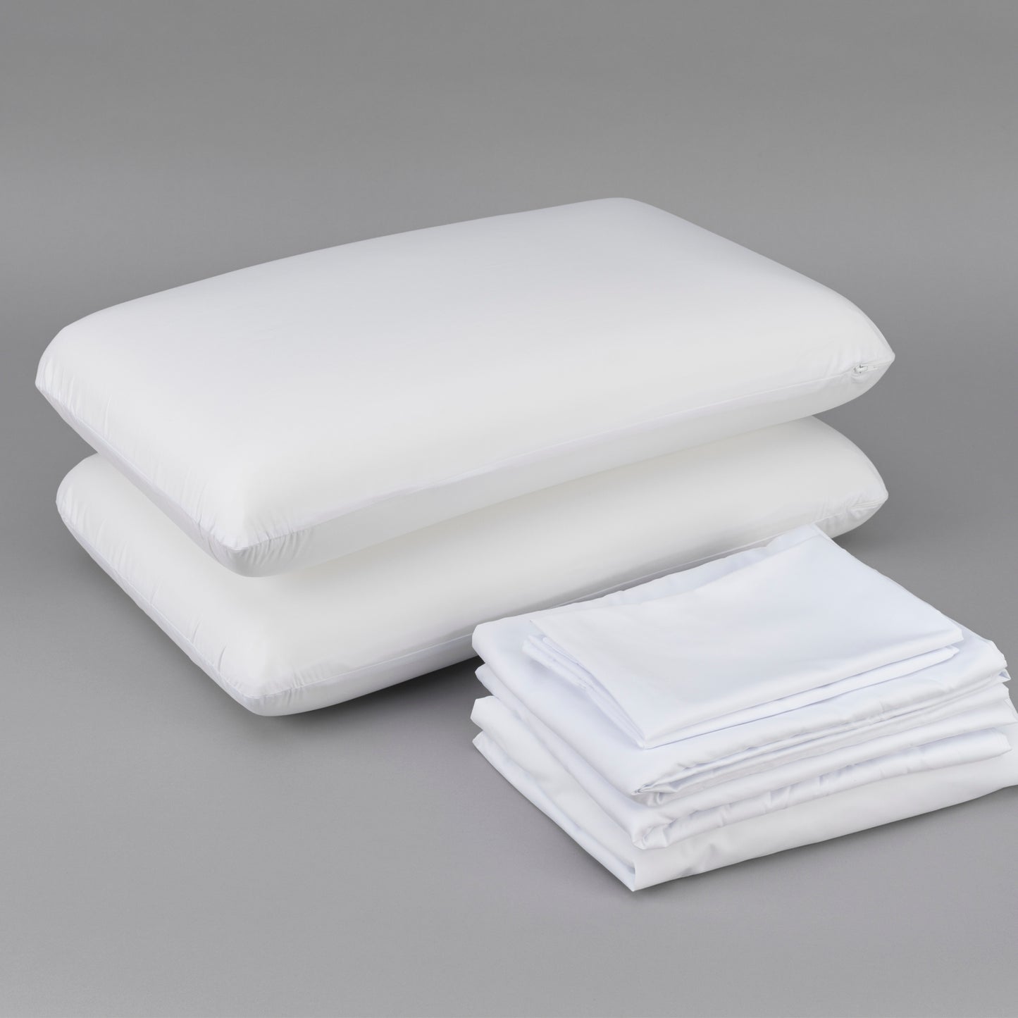 Cooling with HEIQ Bedding Bundle Cal King: Memory Foam Pillows, Sheet Set, Mattress Protector