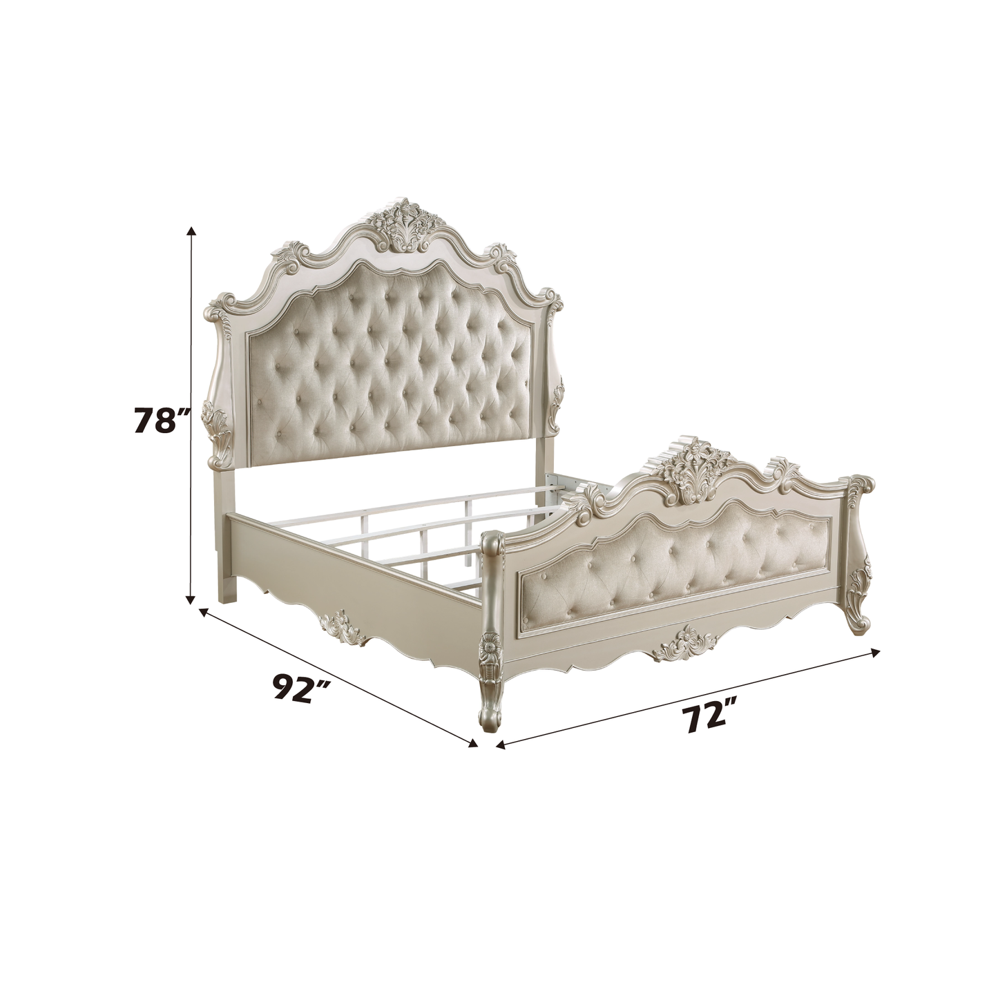 ACME Bently Queen Bed , Champagne Finsih BD02289Q