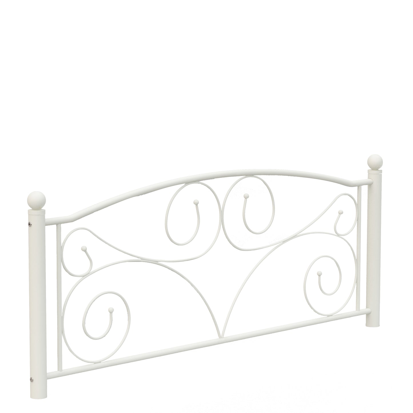 Full Size Unique Flower Sturdy System Metal Bed Frame with Headboard and Footboard