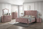 ACME Salonia Eastern King Bed, Pink Velvet BD01182EK