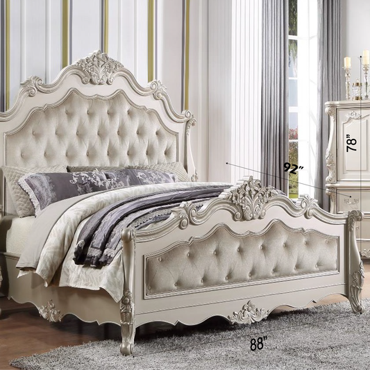 ACME Bently Eastern King Bed, Champagne Finsih BD02288EK