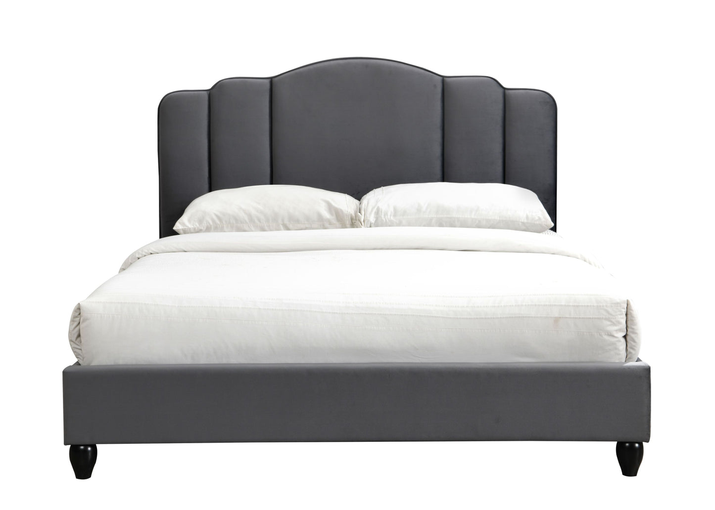 ACME Giada Eastern King Bed, Charcoal Fabric 28967EK